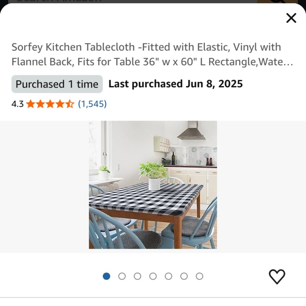 Black and White Checkered Tablecloth